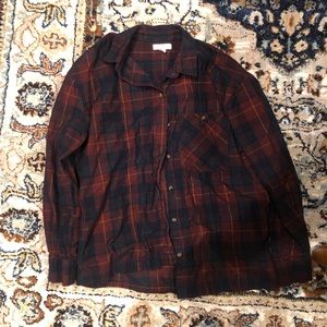 Topshop plaid shirt